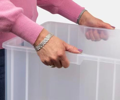 Clear Plastic Storage Container Bins (3-Pack) ZD77535