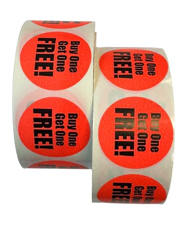 BOGO Label Stickers 1.5-inch Round Pricing Discount Retail Labels