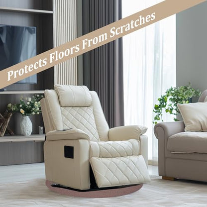 Recliner Pads for Hardwood Floors, Under Chair Mat Floor Protector, Keep Furniture from Sliding, Rubber Mats for Rocking Chair, Floor Furniture Pads 27.5in - size: R-Brown-27.5"x27.5"