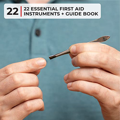 Thrive Mini First Aid Kit, Waterproof Rip-Stop, 66-Piece Set - style: 66 Piece - Pouch