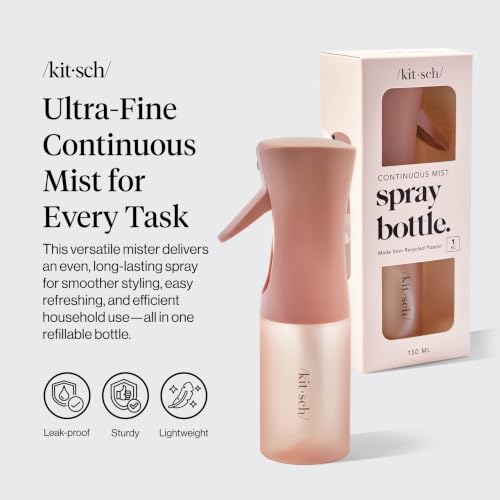 Kitsch Continuous Spray Bottle for Hair – Terracotta, 150ml - color: Terracotta