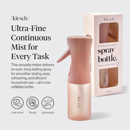 Kitsch Continuous Spray Bottle for Hair – Terracotta, 150ml - color: Terracotta
