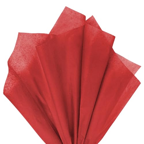 120 Sheets 14 x 20 Inch Red Tissue Paper for Gift Bag Wrapping - color: Red