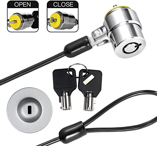 Laptop Cable Lock Hardware Security Cable Lock Anti Theft Retractable Lock with Anchor Plate for Tablet Laptop Notebooks Smartphone and Other Electronic Products - size: 1 Pack