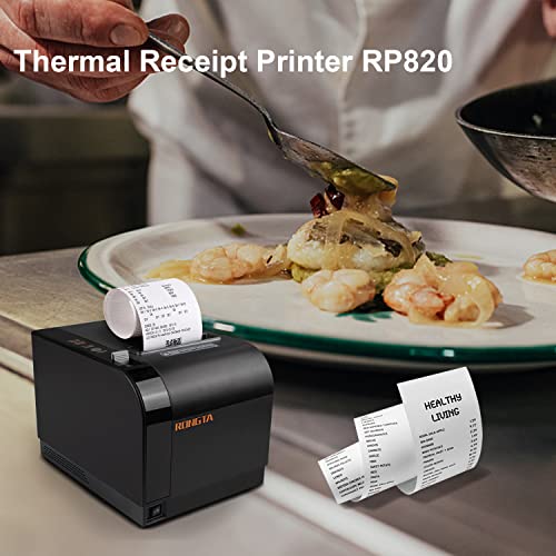 Rongta 80mm Thermal POS Receipt Printer Black - color: Black
