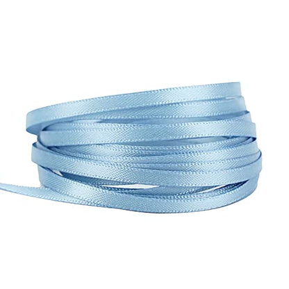 HUIHUANG Dusty Blue Thin Solid Satin Ribbon 1/8 inch x 100 Yards - color: Dusty Blue, size: 1/8 inch