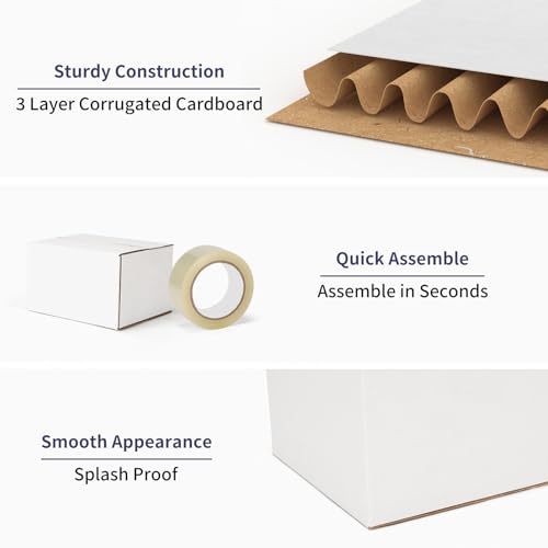 40 Pack Small Shipping Boxes 5X4X3 Inches - size: 5x4x3