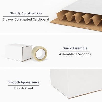 40 Pack Small Shipping Boxes 5X4X3 Inches - size: 5x4x3