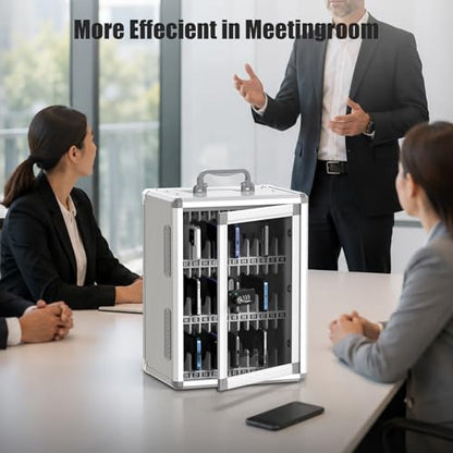36 Slots Cell Phone Locker for Classroom with Code&Key Lock - size: 36 Slots