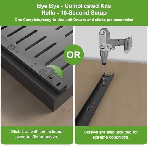 ANTOWIN 2-Pack Expandable Pull Out Cabinet Organizer 21"Deep(12.2"-20.5"W), 3 Full Extension Glides Slide Out Drawers, Roll Out Shelves Adhesive Raising Pad,Compatible Framed Cabinets,90lb Cap,Black - size: 21"D x 12.2"-20.5"W(2Pack) Black