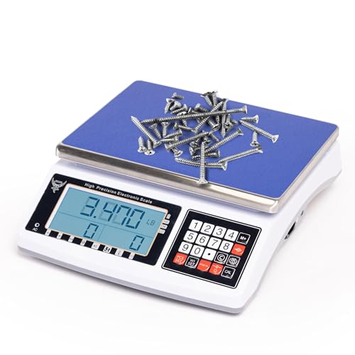 Digital Counting Scale - Digital Inventory Scale for Packages and Mail - Weight Counting Scale for Coins and Small Parts - Heavy Duty Scale - 13.2lbs Capacity - size: 13.2lbs Capacity