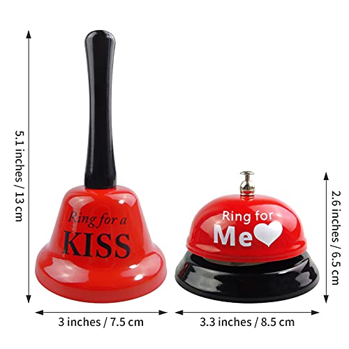 2 Packs Hand Bell Service Bell Ring Bells Desk Bells Handbells