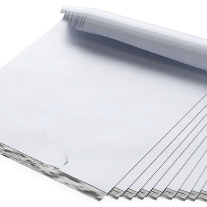 24" x 24" Extra-Large Poly Mailer Envelopes - 200 Count, Self Seal White Plastic Mailing Bags with Adhesive Strip, 2.5 Mil Thick, Waterprrof & Tear/Puncture Proof Unpadded Shipping Mailers - GPI - size: 24" x 24"