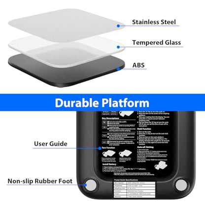 UNIWEIGH Shipping Scale 440lb/0.35oz Accuracy Digital Postal Scale