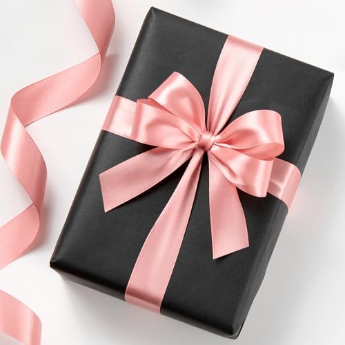 Rose Gold Satin Ribbon 1 Inch x 100 Yards - color: Rose Gold