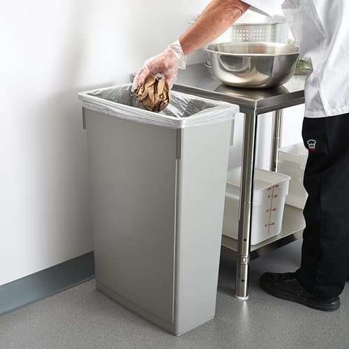 Winco PTC-23SG Slender Trash Can, 23-Gallon, Gray,Medium - color: Gray