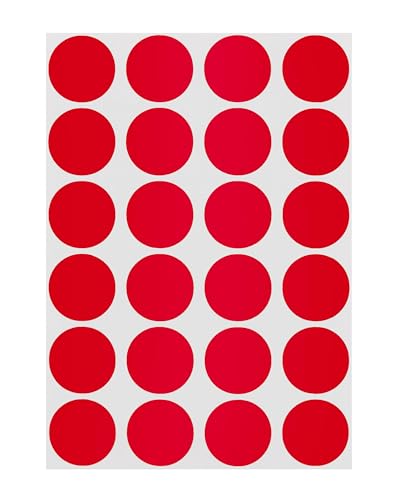 ChromaLabel Red Dot Stickers, 3/4 Inch, 1008/Pack - color: Red