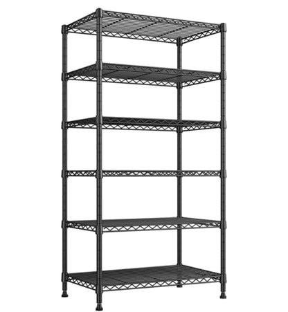 REIBII 70" H Wire Shelving, Space Saving & 6 Tier Adjustable, for Laundry - size: 【6 Tier】71"H x 21.65"W x 11.8"D