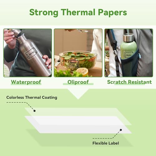 Phomemo Transparent Thermal Labels, Use for M110/M100/M220/M108, 230PCS - color: Transparent, size: 1.57"x1.18"