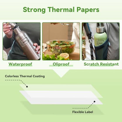 Phomemo Transparent Thermal Labels, Use for M110/M100/M220/M108, 230PCS - color: Transparent, size: 1.57"x1.18"