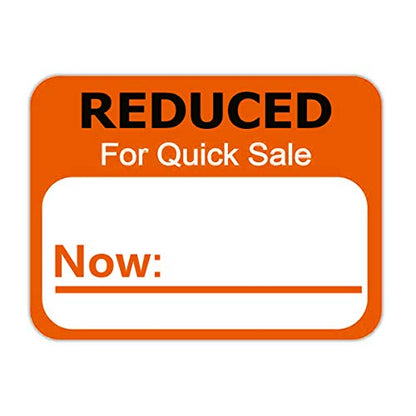 Remarkable Reduced for Quick Sale Stickers , Price Reduced Retail Labels Stickers for Retail Clearance - 1.8 X 2 inch 500 Pcs/Roll