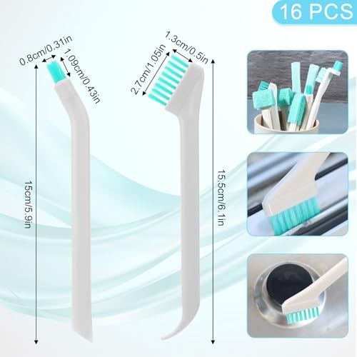 16 Pcs Small Household Cleaning Brushes, Detail Crevice Cleaning Tool