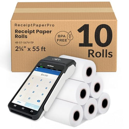 Receipt Paper Rolls for Verifone T650c T650p V660p Credit Card Machine