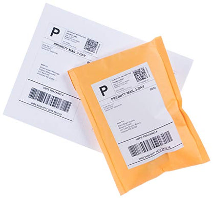8.5" x 5.5" Half Sheet Self Adhesive Shipping Labels for Laser or Inkjet Printer (10000 Labels) - size: 10000 Labels