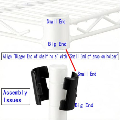Standing Shelving Units on Casters, 36"W x 14"D x 20"H Metal Storage Rack - color: White, size: 2-Tiers