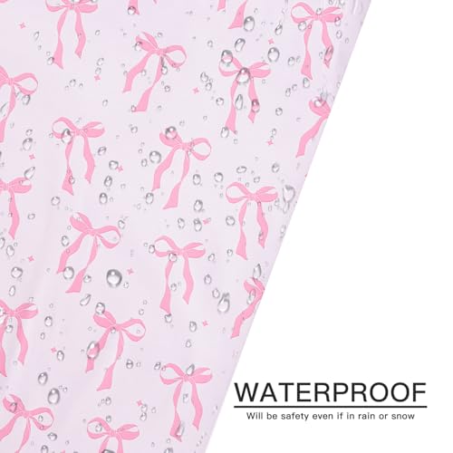 RUSPEPA 50 Pcs Pink Bow Poly Mailer, Coquette Bowknot Waterproof Shipping Mailers, Heavy Duty Self Adhesive Shipping Bags for Large Mailing Envelopes Bulk Tear Resistant Packaging, 12 x 14.5 Inches - color: Pink Bow, size: 12 x 14.5 Inches