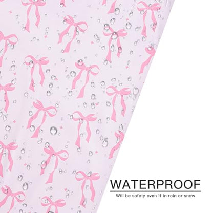 RUSPEPA 50 Pcs Pink Bow Poly Mailer, Coquette Bowknot Waterproof Shipping Mailers, Heavy Duty Self Adhesive Shipping Bags for Large Mailing Envelopes Bulk Tear Resistant Packaging, 12 x 14.5 Inches - color: Pink Bow, size: 12 x 14.5 Inches