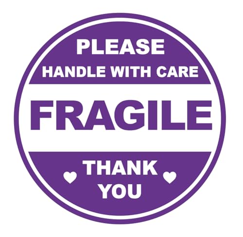 2 inch 300 PCS Fragile Handle with Care Stickers for Shipping