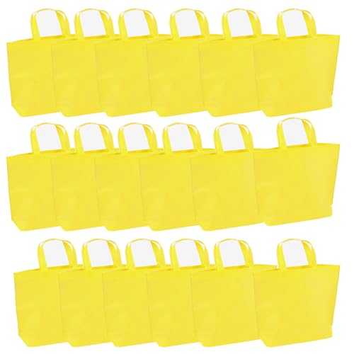 36-Pack Tote Bags Multipurpose Reusable Grocery Bag (yellow Colo 36pack) - color: Yellow Colors 36 Pack
