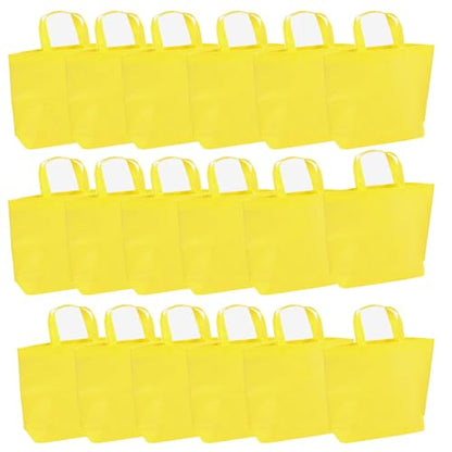 36-Pack Tote Bags Multipurpose Reusable Grocery Bag (yellow Colo 36pack) - color: Yellow Colors 36 Pack