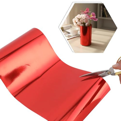 Shiny Waterproof Ribbon,Curling Ribbon for Gifts Package Wrapping,Crafting. (Red, 8inch x 25yards) - color: Red, size: 8inch x 25yards