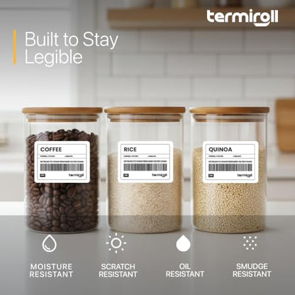 4x3 Direct Thermal Shipping Labels, 500 per Roll, Perforated - size: 4x3 - 1 Roll | 500 Labels