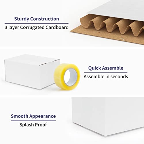 40 Pack Small Shipping Boxes 8x6x4 Inches - size: 8x6x4