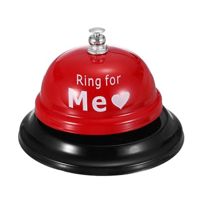 PATIKIL Desk Bell, 3.3" Service Call Bell Ringing, ME, Bright Red - color: Bright Red(me)