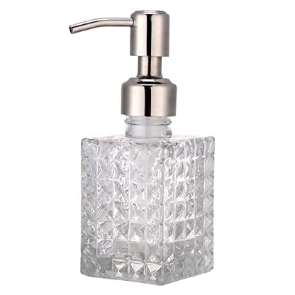 YunNasi Soap Dispenser with Pump, Clear Crystal Design, Refillable - color: Style 4