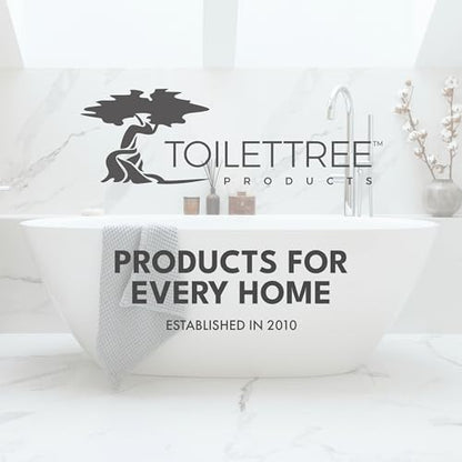 ToiletTree Products Stainless Steel Plunger - Heavy Duty Toilet Bowl Plunger with Holder for Bathroom Essentials and House Cleaning Tools - Stainless Steel, 6.5” x 6.5” x 18.5”