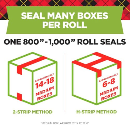 Scotch Sure Start Packing Tape Refill, 900 in x 900 in, 6 Rolls - size: 6 Rolls