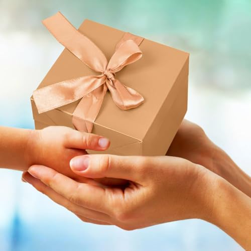 Gift Box with Lid for present, 12pcs, Gold, 4"×4"×4" - color: Gold, size: 4 x 4 x 4 Inch