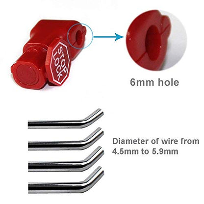 Eau 100 Packs of Peg Hook Locks Retail Shop Security Stop Lock, Anti Theft peg Locks for Display Slat Wall.