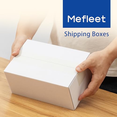 Mefleet 9x6x4" Shipping Boxes 50 Pack Small Corrugated Cardboard Box White - size: 9x6x4 inches (50 Pack)