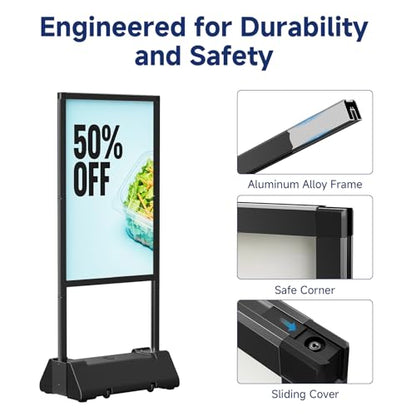 KOOV Heavy Duty Sign Holder Stand, 24"x36" Poster Stand