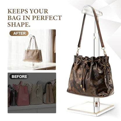 2 Pack Acrylic Purse Display Stand 14"-24" Adjustable