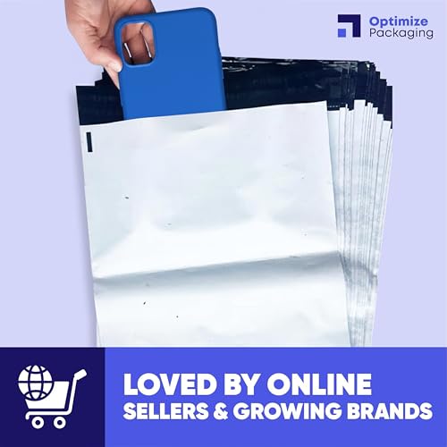 6 x 9 Heavy-Duty Poly Mailers – 30-Pack, 3 Mil Thick Shipping Bags – Waterproof, Tear-Resistant, Recyclable Envelopes for Small Business & Clothing (White, 6" x 9") - size: 6" x 9"