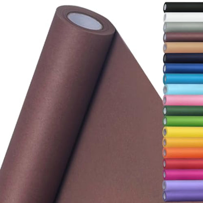 SMART&CASUAL 15" x 450" (37.5') Kraft Paper Roll for Art Craft Supplies Gift Wrapping Moving Packing Painting Drawing Paint Easel Poster Chart Paper (Coffee, 15" W x 450" L (37.5')) - color: Coffee, size: 15"W x 450"L ( 37.5' )