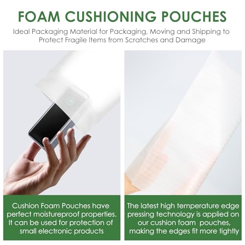100 Pack 8x10 Inch thicken Foam Pouches，Tear-resistant， - size: 8x10'' (100PCS)