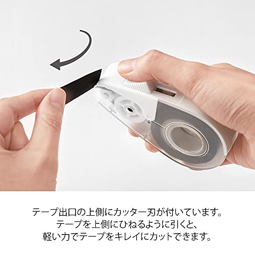 DESIGNPHIL 49098006 Midori Tape Cutter, Quick Tape Cutter, for Masking Tape, White A